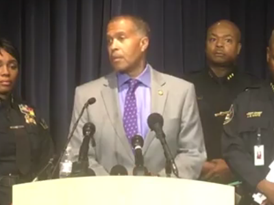 Detroit Police chief James Craig addresses reporters.