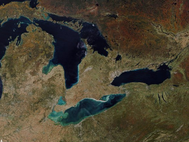 You can see Michigan's fall colors from outer space