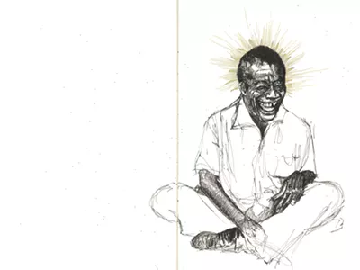 Image: Why Sabrina Nelson is no longer mad that someone stole her sketchbook of James Baldwin drawings