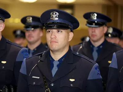 Image: Ex-Michigan trooper charged with Damon Grimes' killing is being held on $1m bond