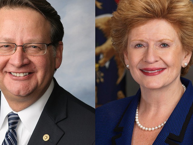 Michigan's Democrat Senators, Gary Peters and Debbie Stabenow.