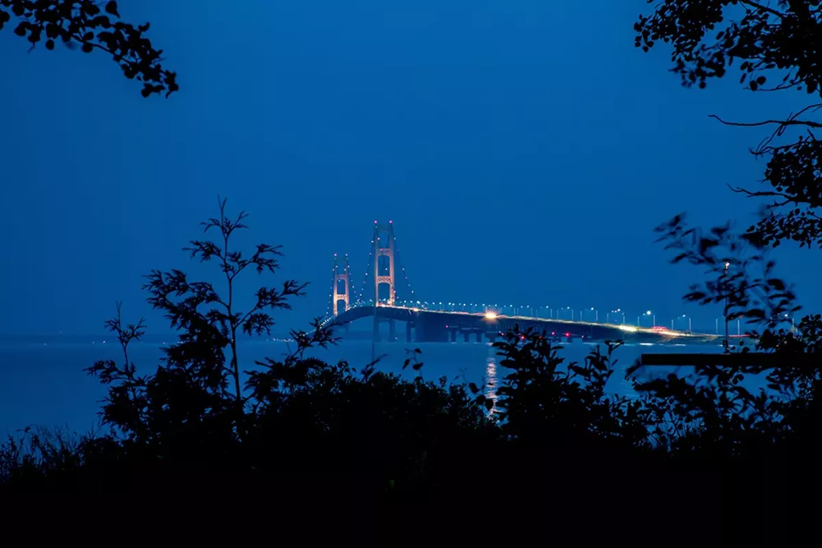 Image: The Mackinac Bridge.