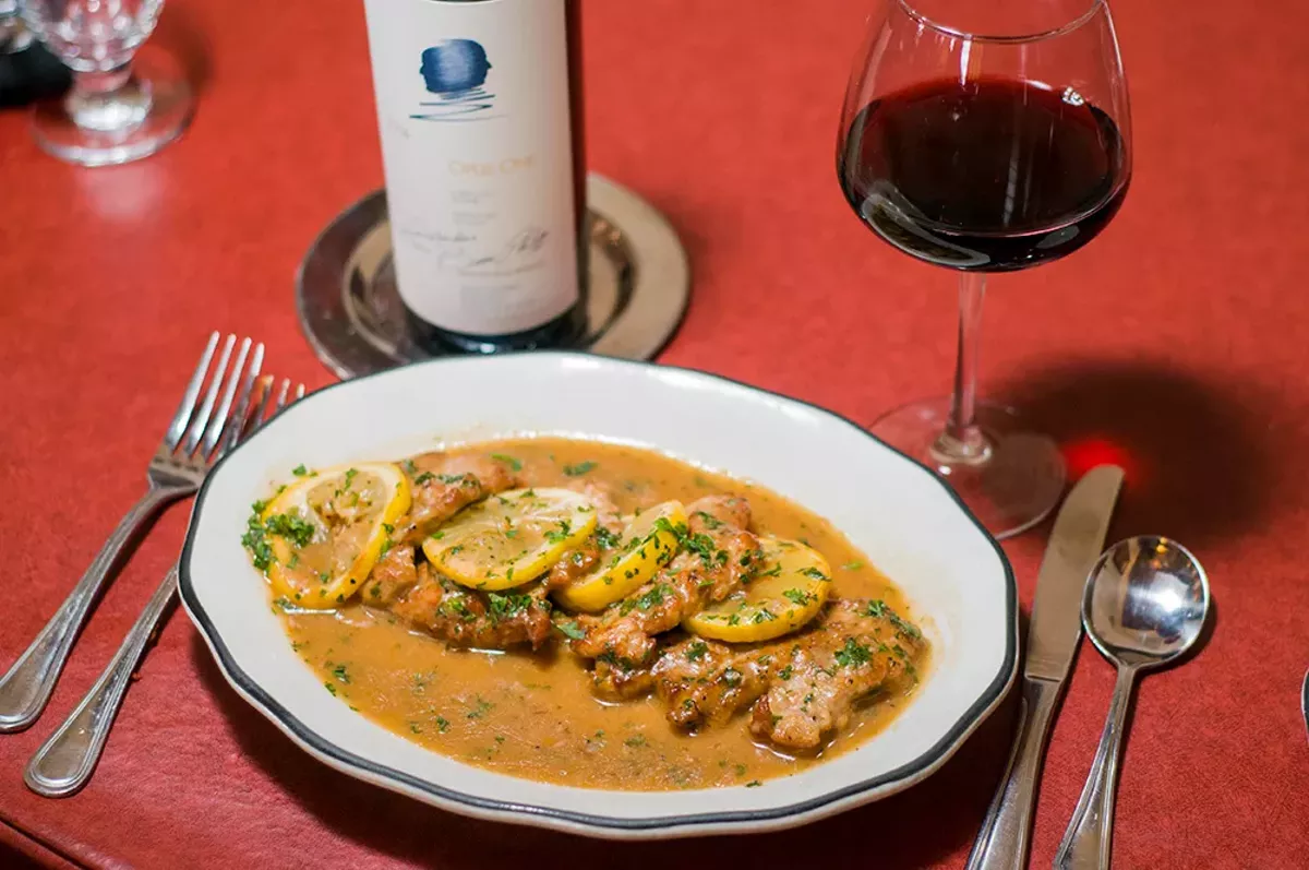 Image: Veal scaloppine à la limone.