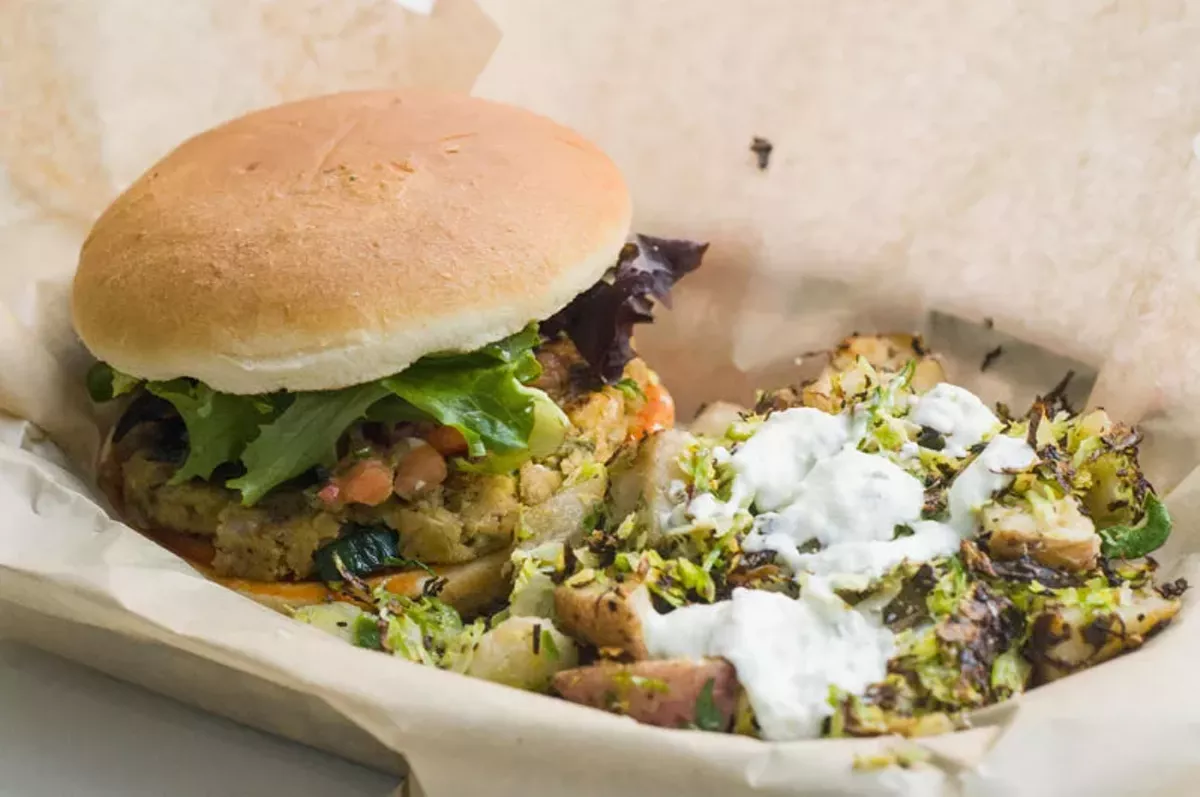 Image: Southwest burger.