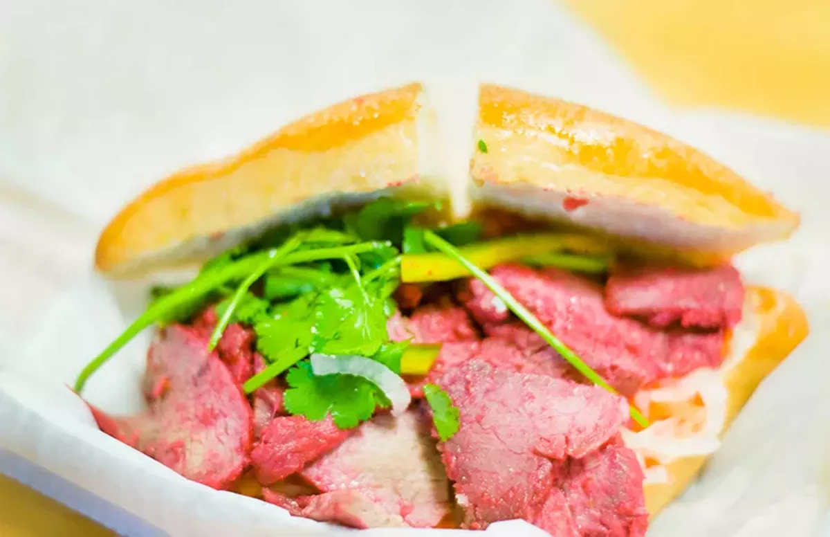 Image: MaMang’s barbecue pork banh mi.