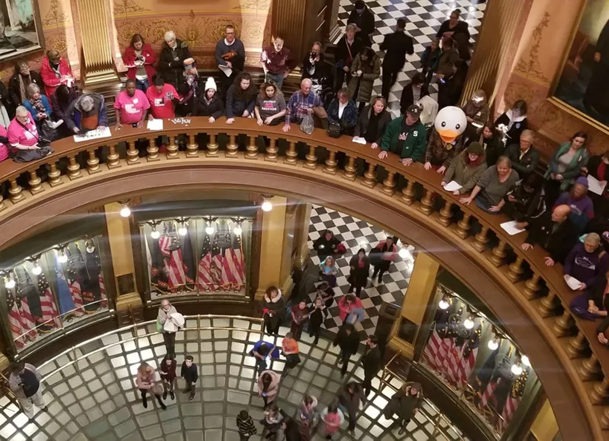Image: Protests at the Michigan State Capitol during the lame duck.