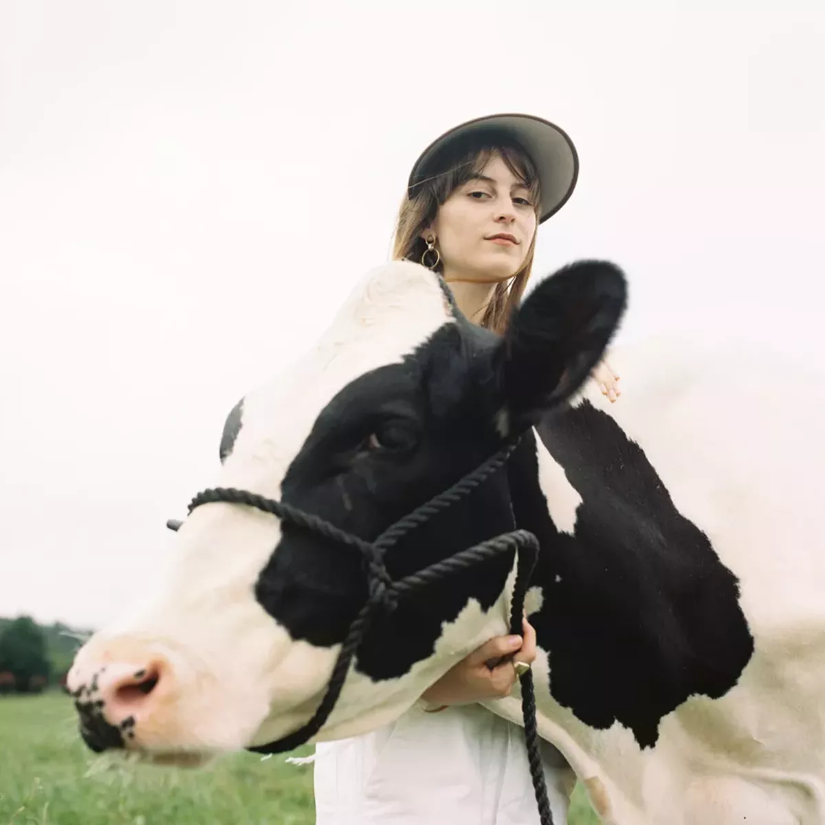 Image: Faye Webster and a furry friend.