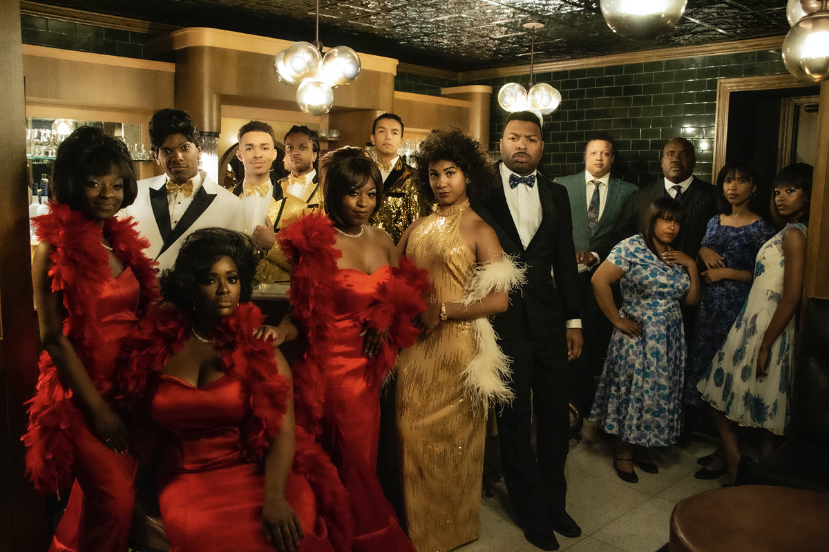 The cast of Dreamgirls.