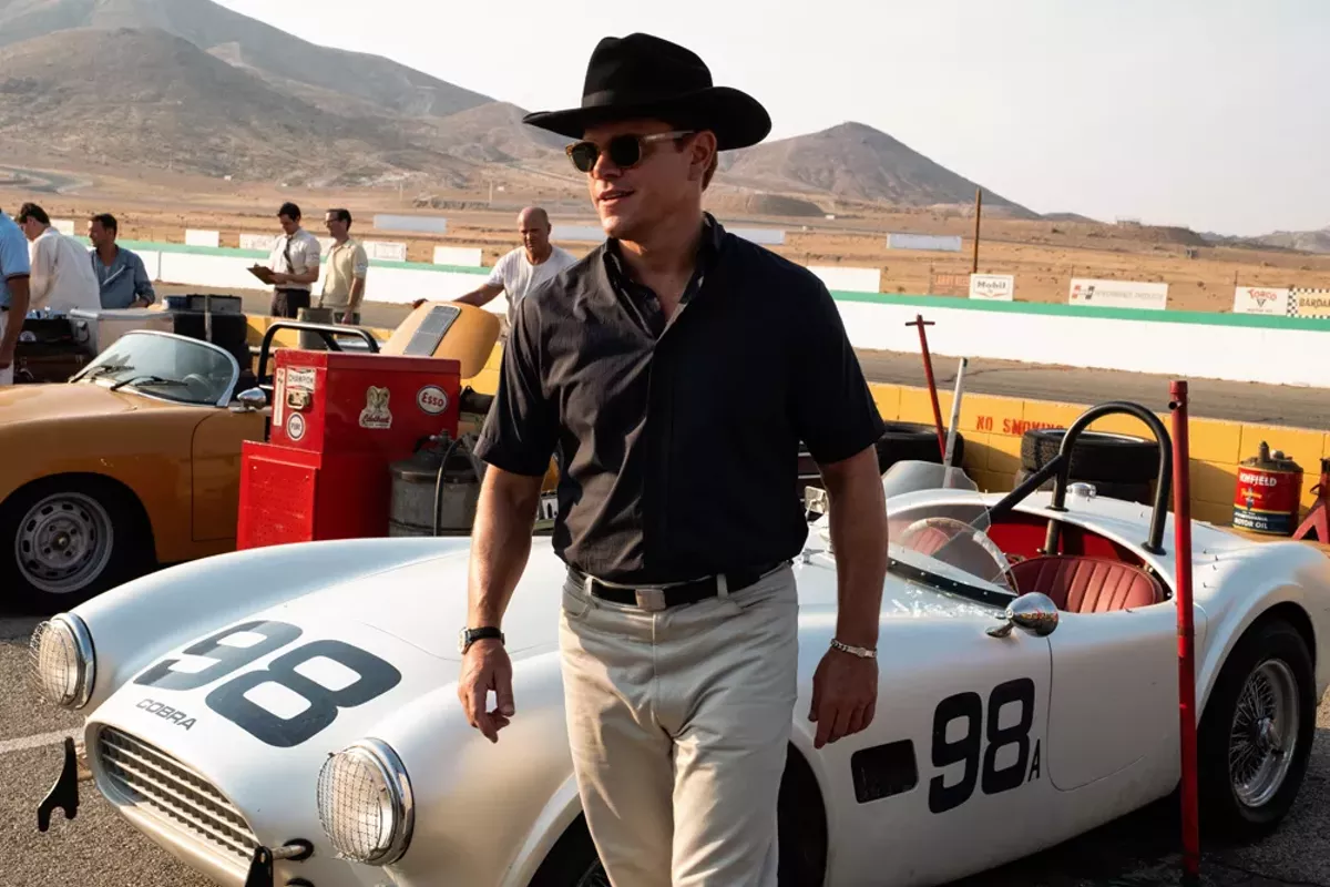 Image: Matt Damon in Ford v Ferrari.