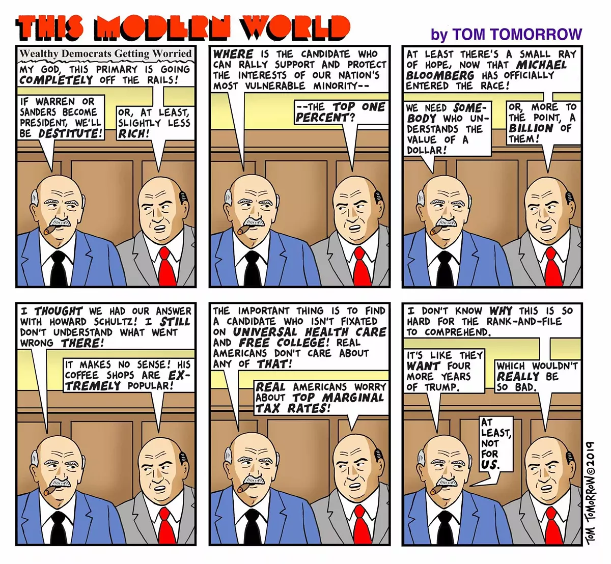 Image: The agony of the donor class