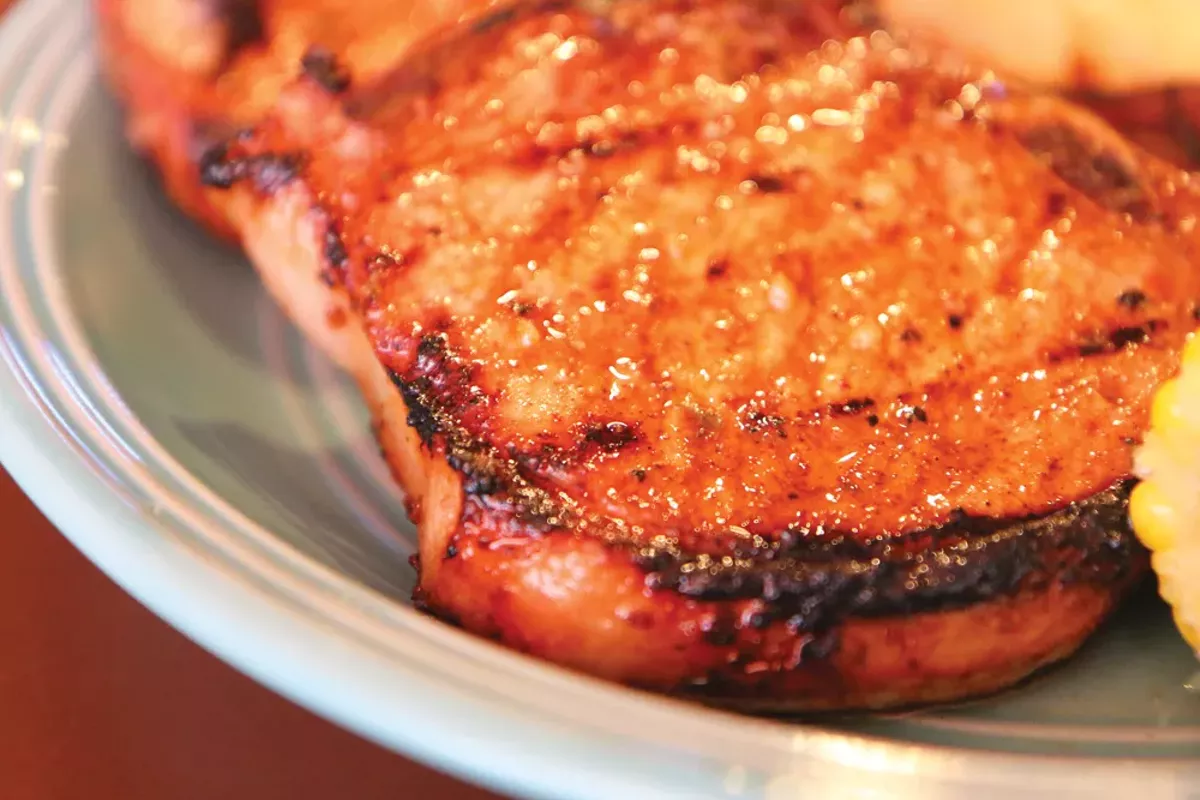 Image: One of the bar's delicious porkchops