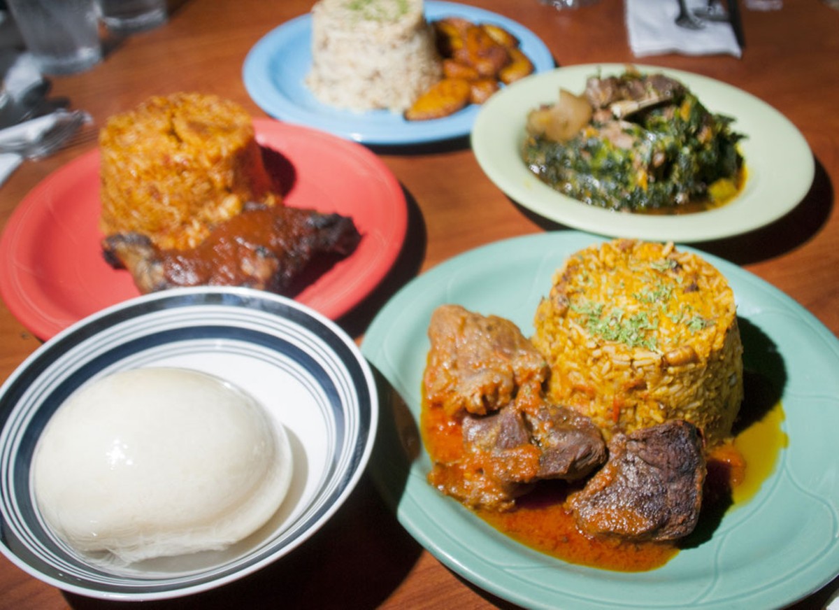 Dishes from Kola Restaurant and Ultra Lounge.