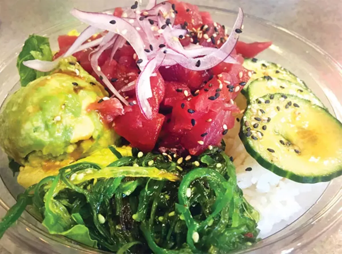 Image: Tuna poke bowl.