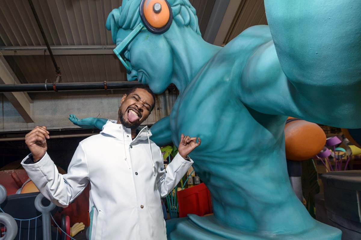 Danny Brown photographed at the Parade Company in Detroit.