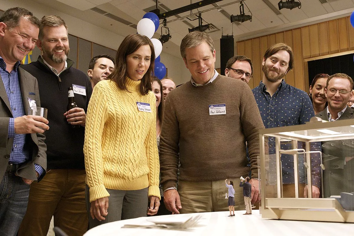 Image: Kristen Wiig and Matt Damon in Downsizing.