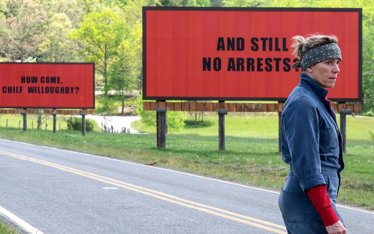Frances McDormand in Three Billboards Outside Ebbing, Missouri. 