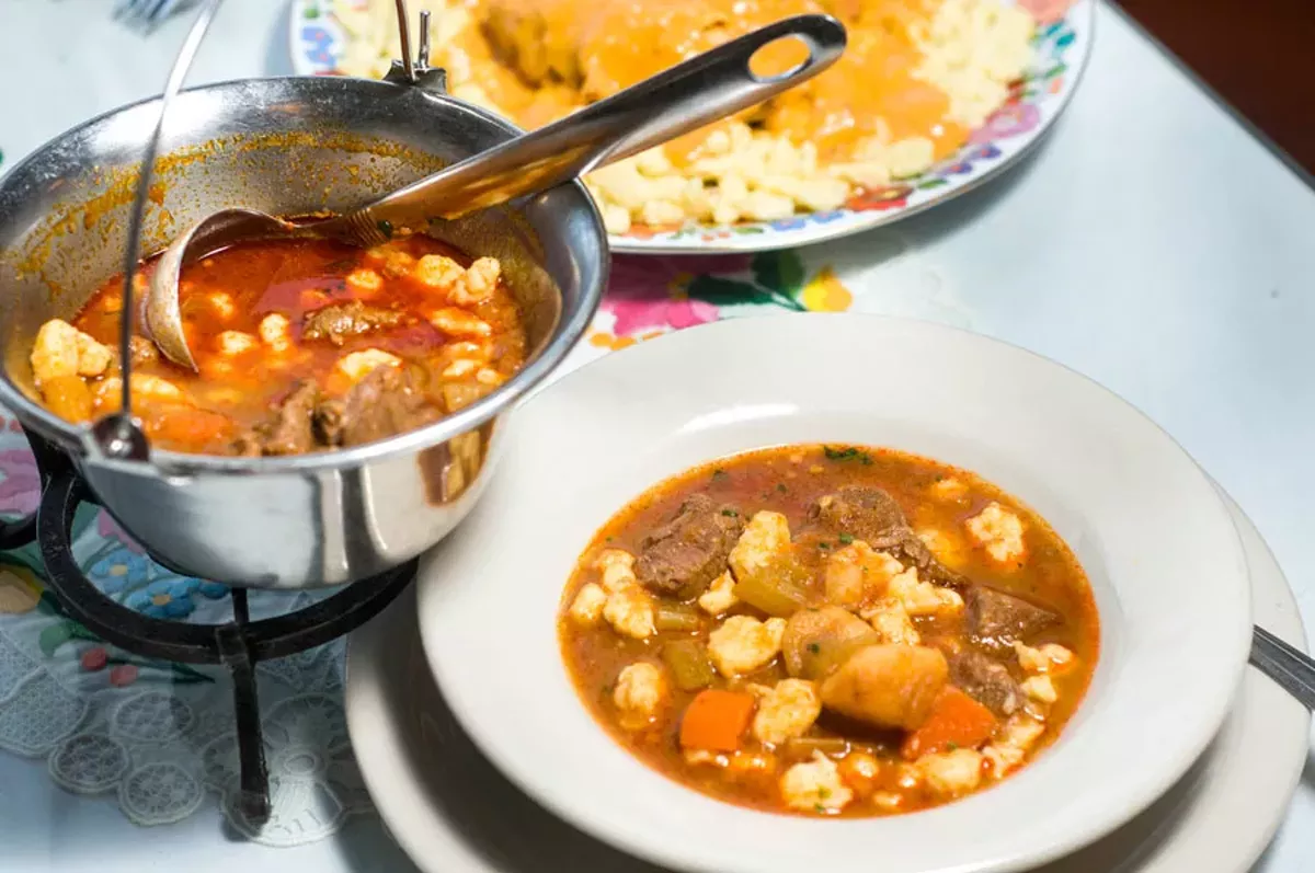 Image: Beef goulash.