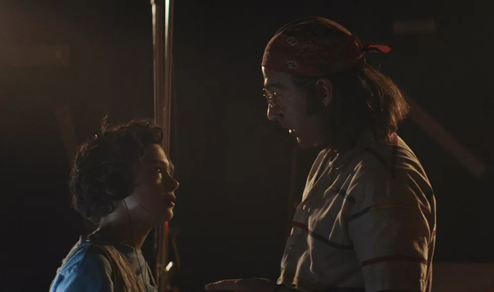 Noah Jupe and Shia LaBeouf in Honey Boy.