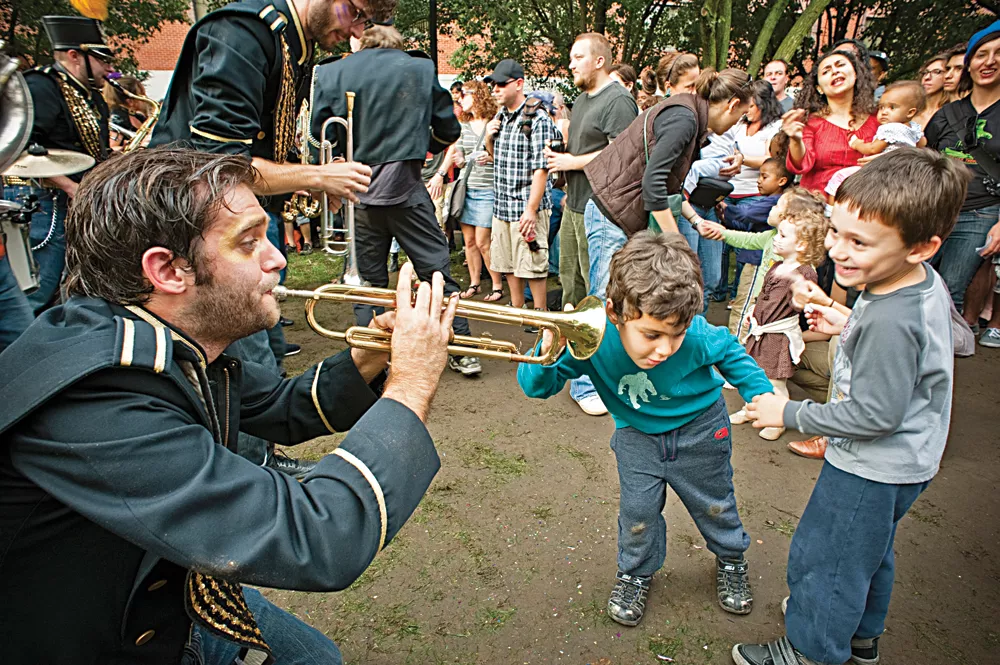 The Detroit Party Marching Band will play Make Music Detroit.