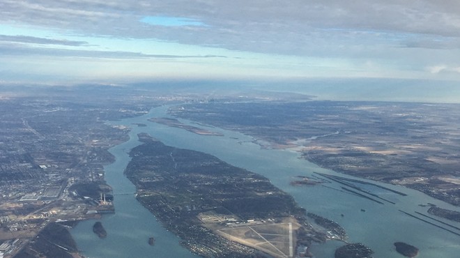 An aerial view of Grosse Ile.