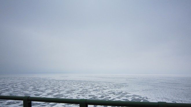 The Straits of Mackinac.