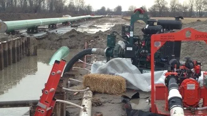 Image: Nexus pipeline construction slashes its way through Washtenaw County