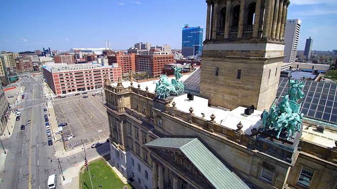 Some drone footage of Detroit's Old Wayne County Building, and a cautionary tale