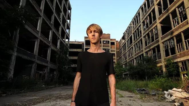 Windsor native Richie Hawtin outside Detroit's infamous Packard Plant