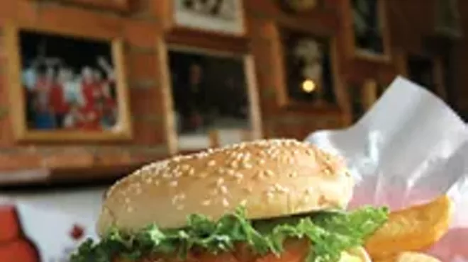 The Anchor's cheeseburger and fries.