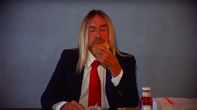Anyway, here's a video of Iggy Pop eating a hamburger