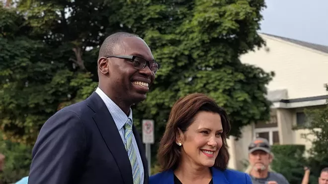 Gretchen Whitmer and running mate, Garlin Gilchrist II.