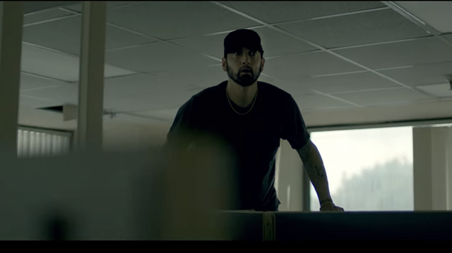 Eminem is haunted by his critics in "Fall" video