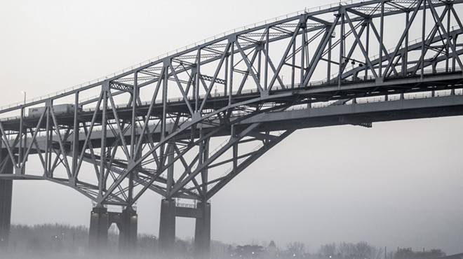The Blue Water Bridge connects southwestern Ontario to Port Huron, Michigan.
