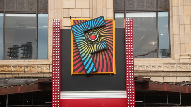 The new marquee for the Fillmore Detroit draws strong opinions