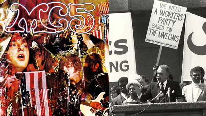 Left: The MC5 implored its audience to "Kick out the jams, motherfucker!" on its 1969 debut. Right: Detroit Mayor Coleman Young, pictured in 1981, referred to himself as the "Motherfucker in Charge."