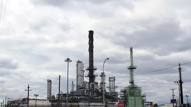 The Marathon tar sands refinery in Southwest Detroit.