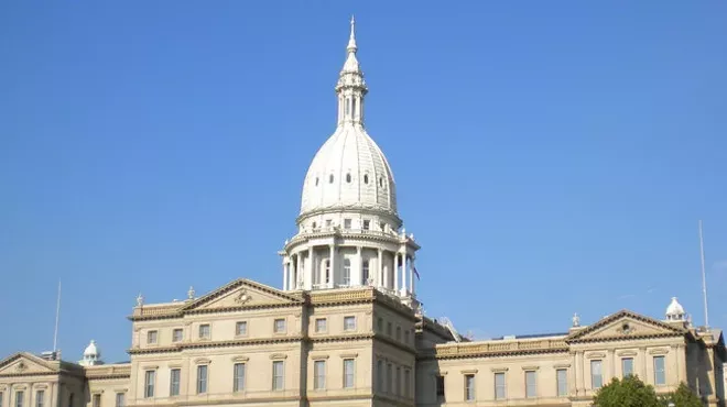 Image: Groups protest anti-sanctuary city bills in Michigan legislature