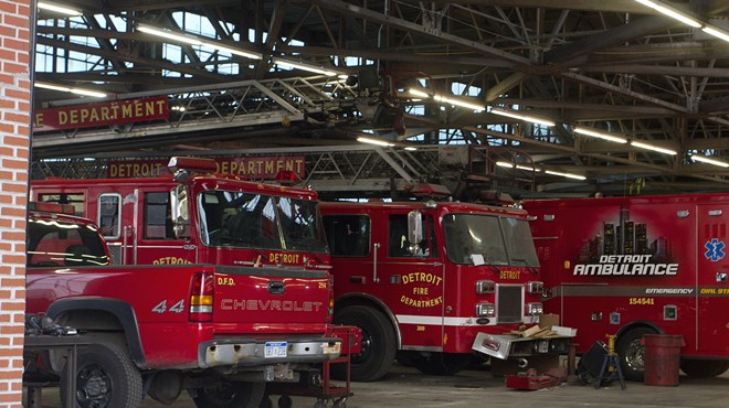 Detroit Fire Department's apparatus and repair shop near Eastern Market.