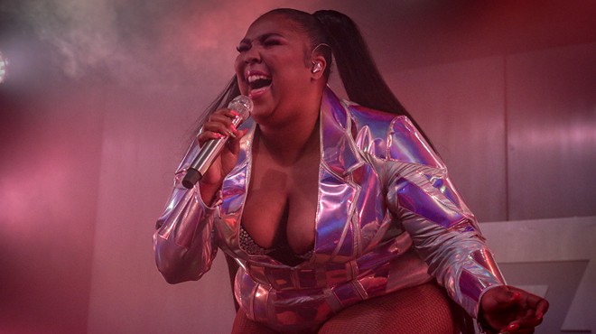 Lizzo during her Detroit performance on May 15.