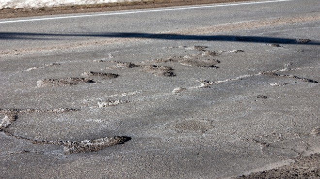 Michigan's damn roads still need to be fixed.