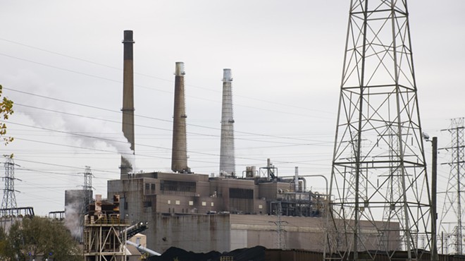 DTE Energy’s particulate-belching coal plant in River Rouge.