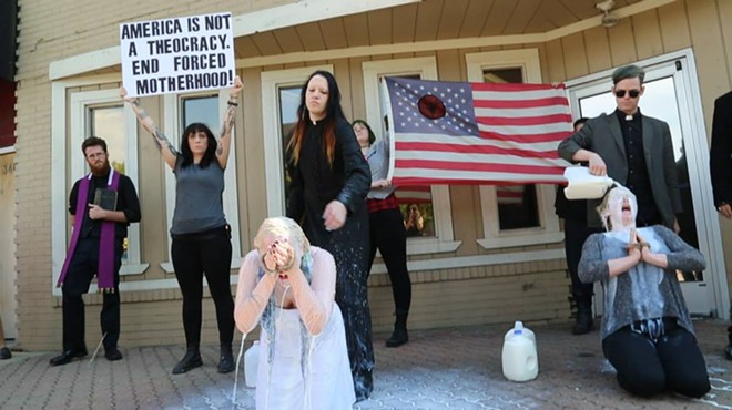 The Satanic Temple countered Planned Parenthood protests with some guerrilla theatre
