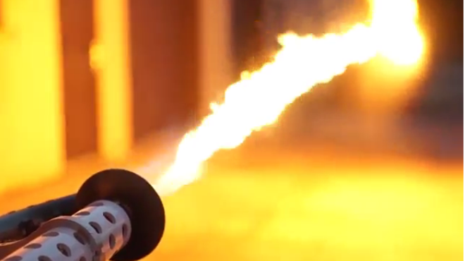 A company in Troy is selling flamethrowers for personal use and it's totally legal — for now