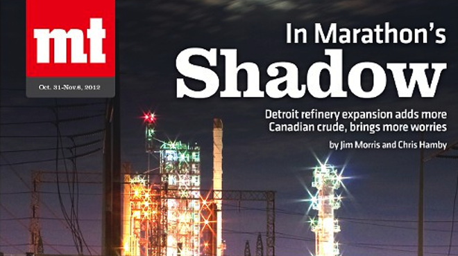 Image from our 2012 cover story on the Marathon refinery's expansion in Detroit.