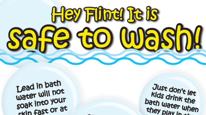 Update: Michigan has now deleted the ridiculous Flint water "bath time" poster