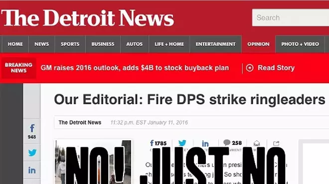 Image: Detroit News editorial board writes idiotic column about Detroit Public Schools sick outs