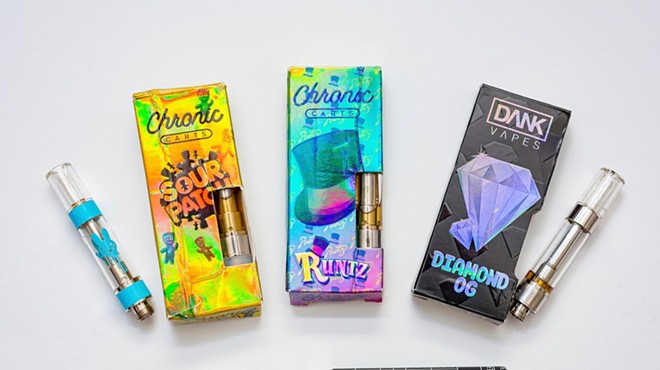 Counterfeit cannabis vaping products.