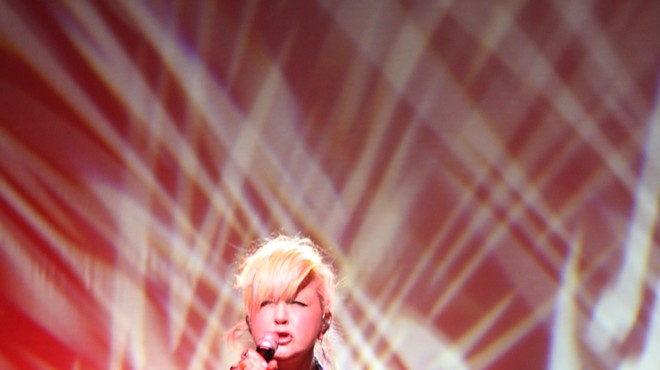 Cyndi Lauper performing live in 2011, from Wikipedia.