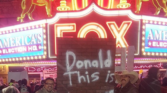 We met the guy who helped build Donald Trump's 'wall' outside of Fox Theatre