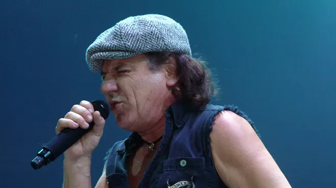 From Wikipedia: "Brian Johnson live with AC/DC in 2008 in St. Paul, Minnesota. Photo by Matt Becker"